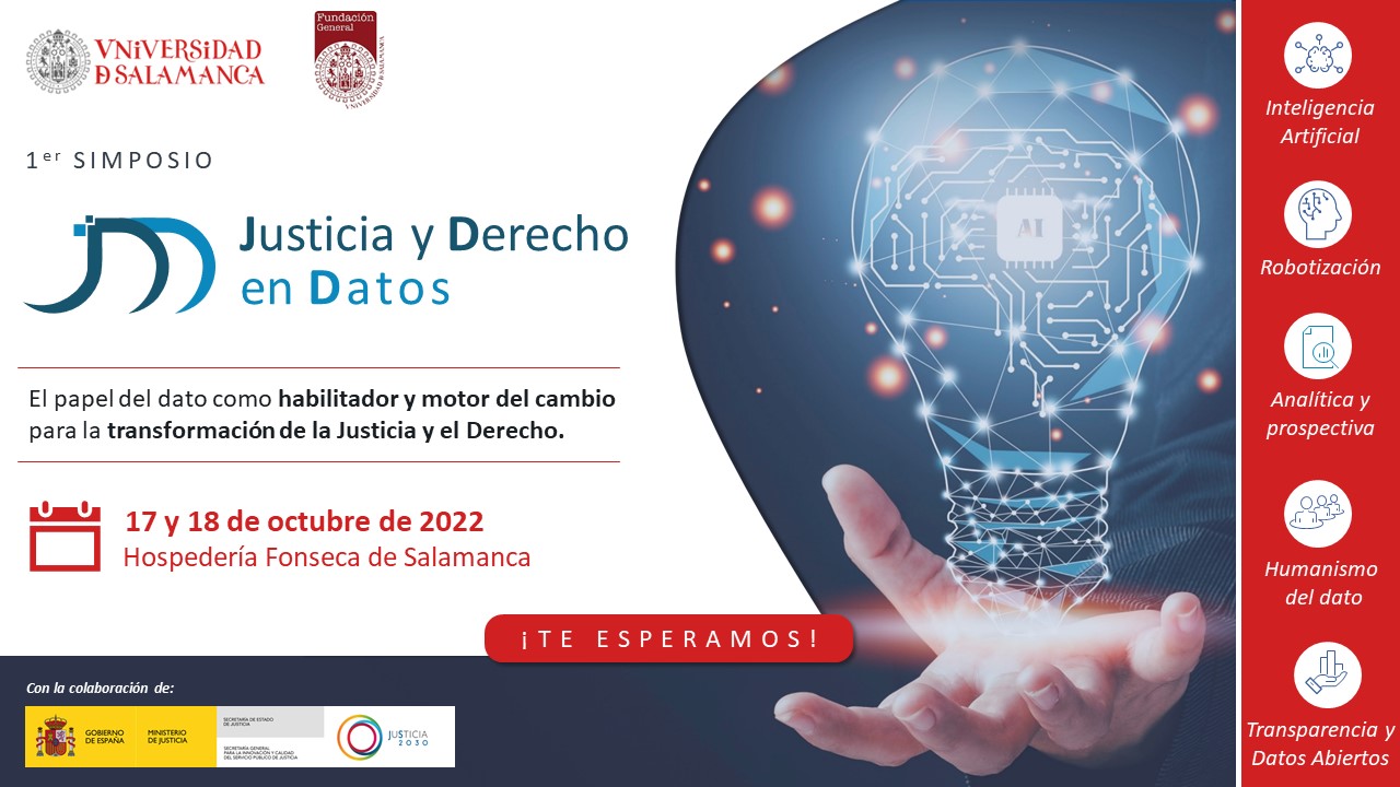 Banner evento justicia y derecho en datos